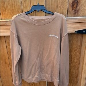 Abercrombie & Fitch Women's Brown Crew Neck Sweater